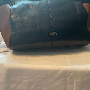 Two toned leather Coach handbag